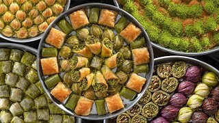 Best Seven Types Of Turkish Baklava  The Journey Of Making Baklava [upl. by Geis251]