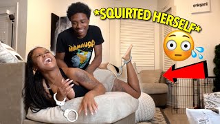 TICKLING MY GIRLFRIEND FOR 24 HOURS PRANK SHE GOT WET 😳 [upl. by Jamison79]