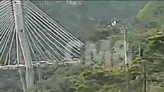 20180115 Chirajara CableStayed Bridge Collapse [upl. by Handbook853]