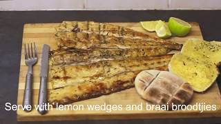 Snoek Braai  Apricot Jam and Garlic Recipe [upl. by Ymrots]