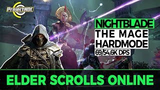 ESO  The Mage Hardmode 69546K DPS Stamina Nightblade Clockwork City [upl. by Adiuqram269]