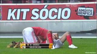 المعلق المصرى محمود ابو الركب Benfica vs Porto 10 SAVIOLA [upl. by Nosnej496]