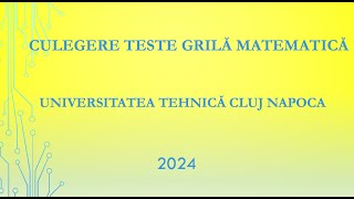 Rezolvare Probleme 22 23 24 25 26 27 28 29 Culegerea de Teste Grilă pentru Admitere UTCN [upl. by Normand467]