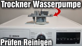 Trockner Wasserpumpe pumpt nicht mehr Wasser in Behälter Kondensatpumpe prüfen reparieren [upl. by Lenwood591]