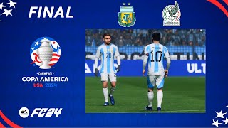 COPA AMERICA 2024  Argentina vs Mexico  Final  FC24 [upl. by Animaj]