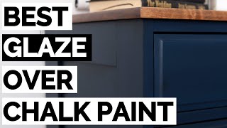 How to Glaze Furniture  Navy Blue Chalk Painted Dresser Makeover [upl. by Nimaj308]