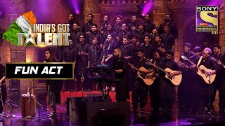 quotLive 100 Bandquot ने Live जाकर दिया एक सबसे हटके Act  Indias Got Talent Season 8  Fun Act [upl. by Haleigh]