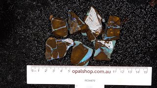 Ro4479  Boulder Opal parcel from Queensland Australia [upl. by Reinal493]