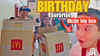 2 BIG BOX OF MCDO BIRTHDAY SURPRISE  ANDRAKE STORY [upl. by Wilkey594]