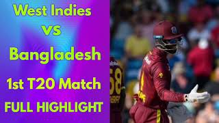 Bangladeah vs West Indies 1st T20 Full Highlight Video 2024 BAN vs WI Highlights [upl. by Eramat847]