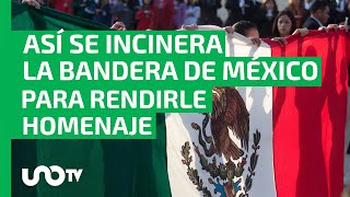 ¿Cuándo y por qué se incinera la bandera de México [upl. by Lemal]