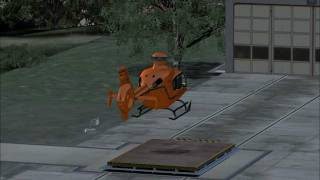 Christoph 13 Landung HD FSX [upl. by Airahs]