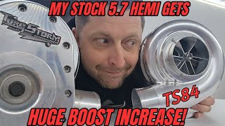 New TS84 TorqStorm Supercharger Frostbite Hits 15psi On A Stock Block Internal 57 Hemi [upl. by Jakob110]