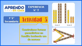 Cómo Construir CUADRILATEROS con Piezas de Mecano Actividad 5 Sec 1° 2° Experiencia 7 [upl. by Christopher]