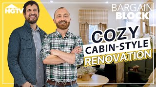 Amazing Cabin Style Remodel of DECREPIT House  Bargain Block  HGTV [upl. by Clem]