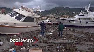 Mareggiata disastrosa a Rapallo 30 ottobre 2018 [upl. by Yukio]