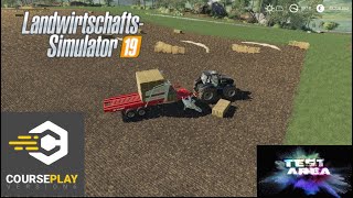 LS19 Courseplay Tutorial  Automatisches Ballen sammeln die neue Funktion [upl. by Euhc]