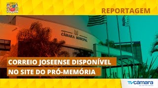 CORREIO JOSEENSE DISPONÍVEL NO SITE DO PRÓMEMÓRIA [upl. by Suzi466]