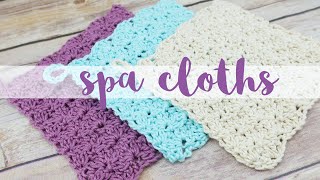 How To Crochet Spa Cloths Summer Spa Getaway CAL [upl. by Otilia]