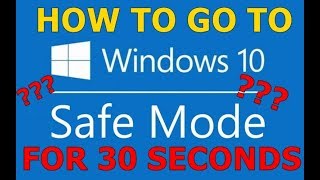 How to start Safe mode in Windows10Kako uci u Safe mode na Windows 10 TUTORIAL [upl. by Rustice]