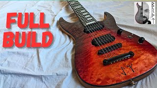 Ho costruito una chitarra a 7 corde da un kit  FULL BUILD [upl. by Eisdnyl]