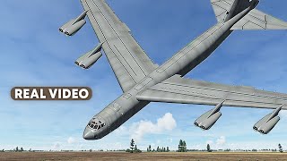 Air Force B52 Crashes Just Before Landing in Washington  Loose Cannon With Real Video [upl. by Tilney375]