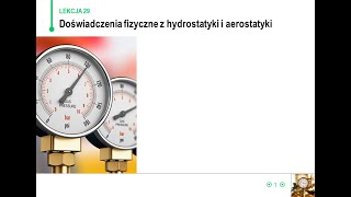 Fizyka  klasa 7  Doświadczenia fizyczne z Hydro i aerostatyki [upl. by Assel669]