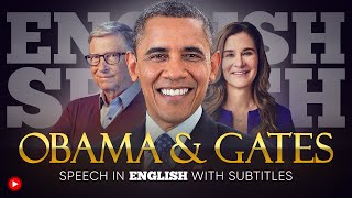 ENGLISH SPEECH  OBAMA amp GATES Leadership amp World Change English Subtitles [upl. by Conni361]