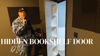 Hidden Bookshelf Door  DIY Project [upl. by Valer]