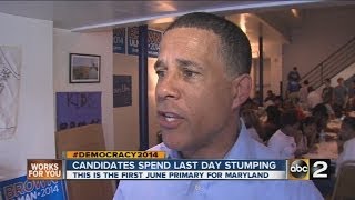 Maryland candidates spend final hours stumping [upl. by Anawait]