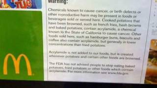 MC Donalds food can give you cancer pic speaks for it self [upl. by Irme]