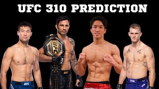 UFC 310 prediction  Alexandre Pantoja vs Kai Asakura  Shavkat Rakamonov vs Ian Garry [upl. by Aydidey]