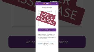 recover Passphrase picryptocurrency viralshort viralcrypto pinetwork piempire crypto mining [upl. by Hammer]