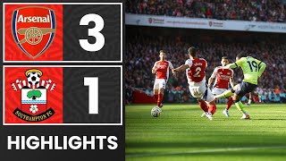 HIGHLIGHTS Arsenal 31 Southampton  Premier League [upl. by Bust]