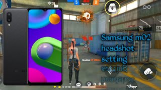 Samsung m02 free fire headshot setting how to play free fire without lag [upl. by Wohlert327]