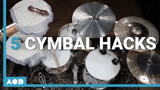 5 Simple Hacks To Modify Your Cymbal Sound  Finding Your Own Drum Sound [upl. by Rempe807]