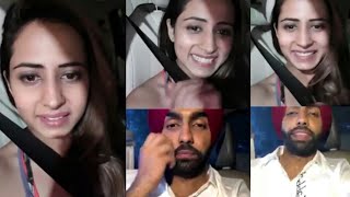 Sargun Mehta And Ammy Virk Live On Instagram From Movie Qismat [upl. by Biebel]