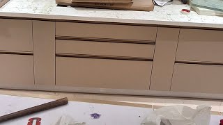 Moduler kitchen home fitting interiordesign carpenter decoration hardwarefittings  NH vlog [upl. by Brawley]