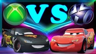 Cars 2 Very Awesome PS3 Vs Xbox 360 Side By Side Gameplay Comparison With Lightning McQueen [upl. by Sheaff222]