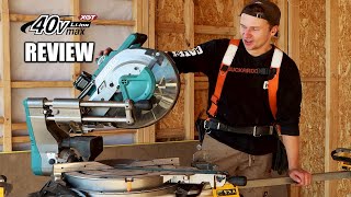 Makita 40V Max 305mm Sliding Mitre saw Review [upl. by Deutsch669]