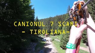 Canionul 7 Scari Brasov  Traseu tiroliana intreg 2018 l GoPro Hero 5 [upl. by Asina760]