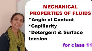 CLASS 11 MECHANICAL PROPERTIES OF FLUIDS PART 7 [upl. by Ulick412]