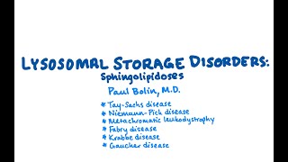 Lysosomal Storage Disorders Sphingolipidoses  CRASH Medical Review Series [upl. by Ahsyekal]