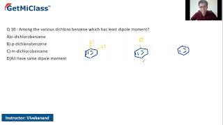 Least dipole moment KCET 11th Chemistry Hydrocarbons [upl. by Novaelc]