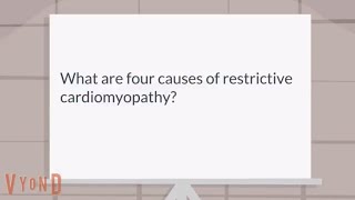 What are four causes of restrictive cardiomyopathy [upl. by Fihsak]