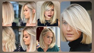 Most Popular Lob Haircuts With Bangs For Women Over 40 [upl. by Arny]