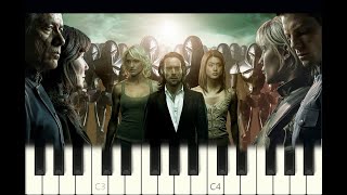 piano tutorial quotBATTLESTAR SONATICAquot from Battlestar Galactica season 3 2006 with free sheet music [upl. by Hausner537]