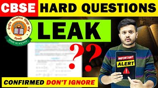 Class 10 Maths Tough Questions Leaked 😱CBSE 2024 Boards Maths Exam will be tough [upl. by Htyderem870]