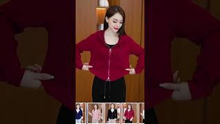 New autumn and winter styles fashionable and versatile short jackets stylish and slimming long [upl. by Aerdnu]