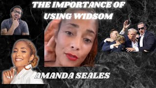 A look at the Actions of Amanda Seales while learning about the Assassination Attempt on Trump [upl. by Airreis]